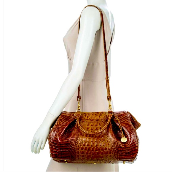 🌺Brand New🌺 BRAMIN Faye Toasted Almond Melbourne Satchel - Picture 7 of 10